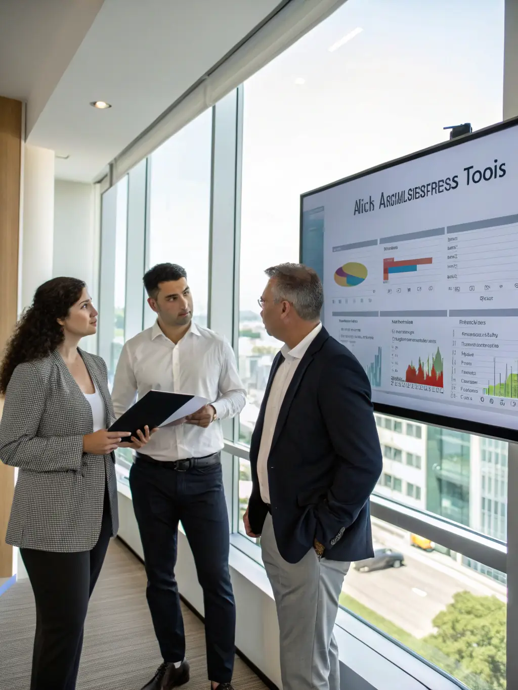 A professional photograph of a conference speaker presenting on risk assessment strategies, with a focus on data analysis and threat identification.